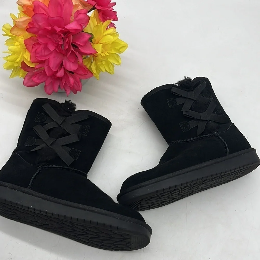 Kookaburra by UGG Black Suede Winter Boots Size 3 WRB4510A